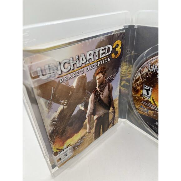 Uncharted 3 PS3 : Drake's Deception (Sony PlayStation 3 PS3, 2011) W/ Manual CIB - Picture 2 of 7